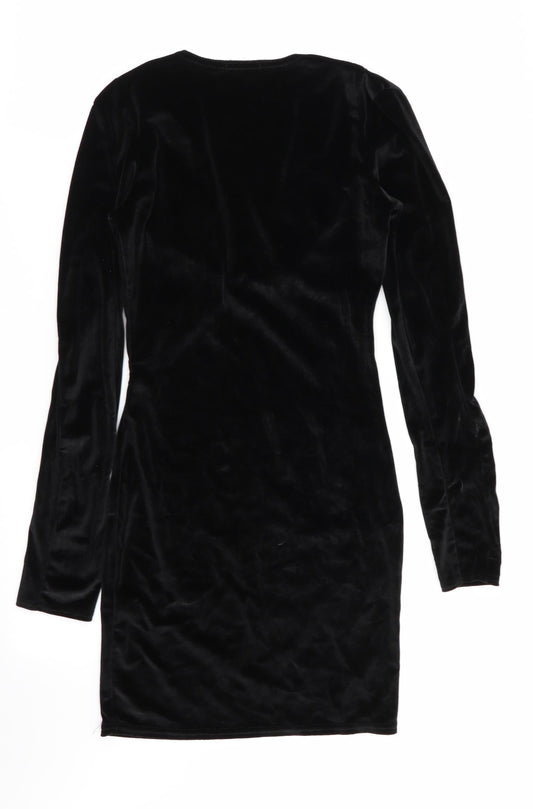 Boohoo Womens Black Fit & Flare Size 10