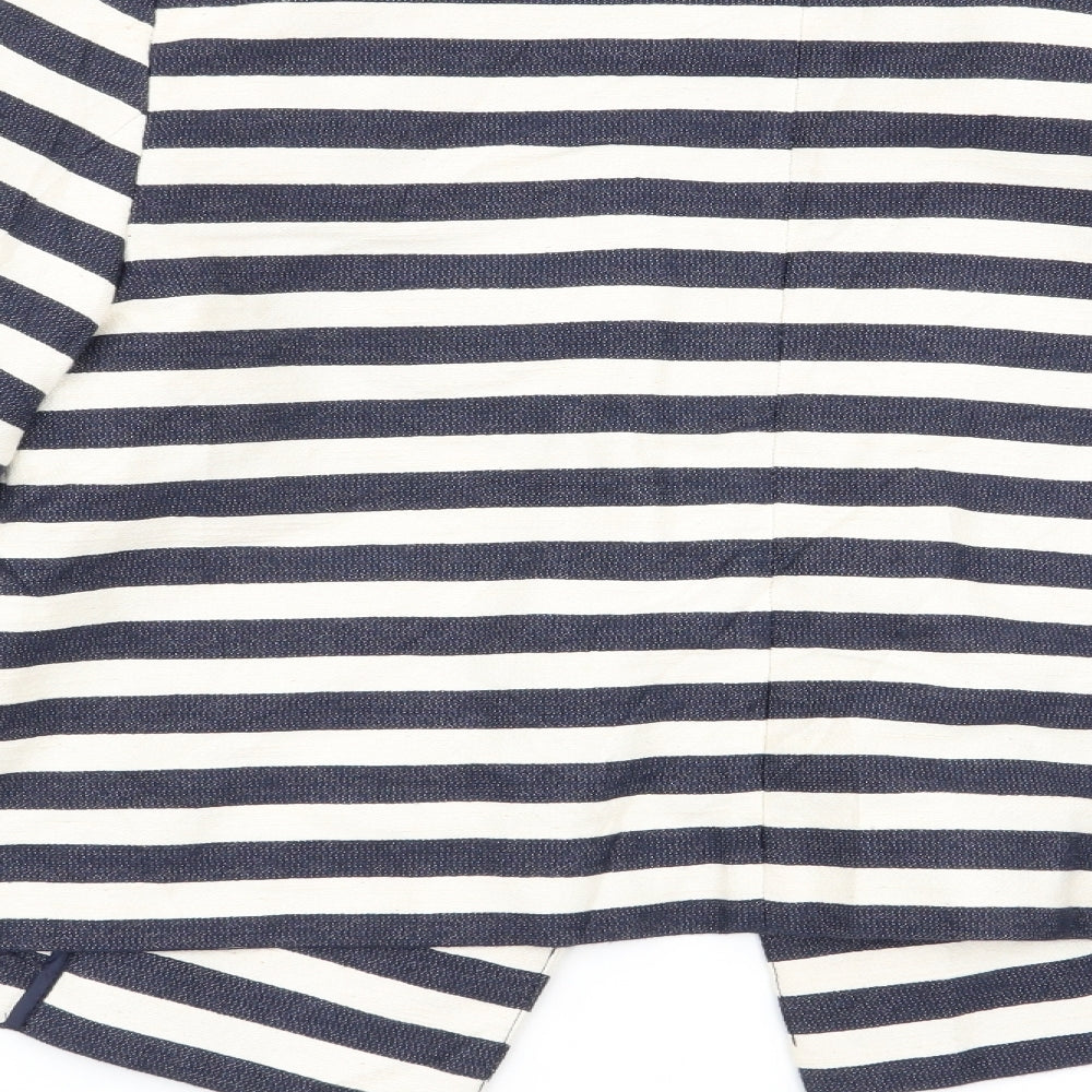 Autograph Womens Multicoloured Striped Jacket Blazer Size 8