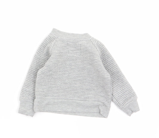 early days Boys Grey Pullover Jumper Size 6-9 Months