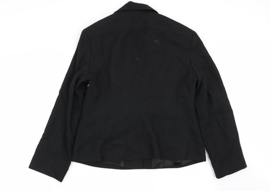 celia b Womens Black Jacket Blazer Size 16