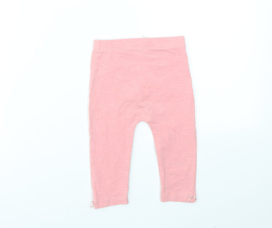 George Girls Pink Capri Leggings Size 6-9 Months