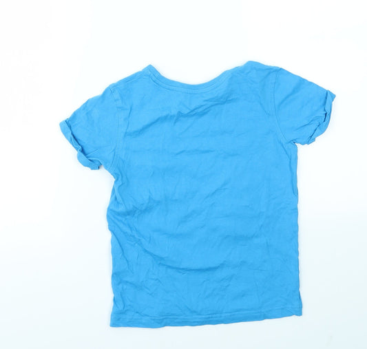 George Boys Blue Basic T-Shirt Size 6-7 Years