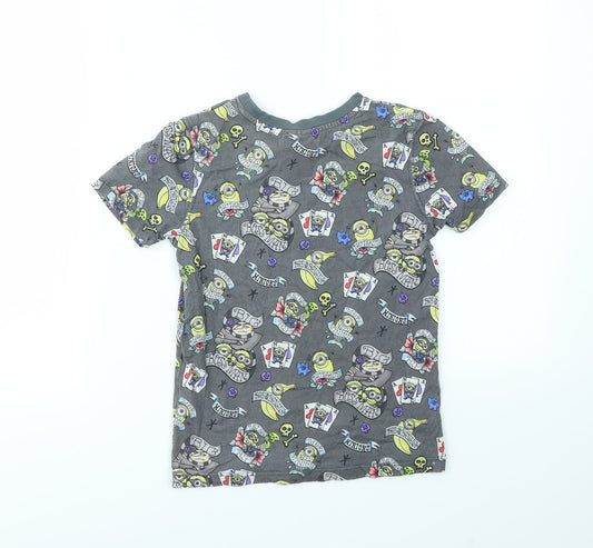 George Boys Multicoloured Geometric Basic T-Shirt Size 6-7 Years