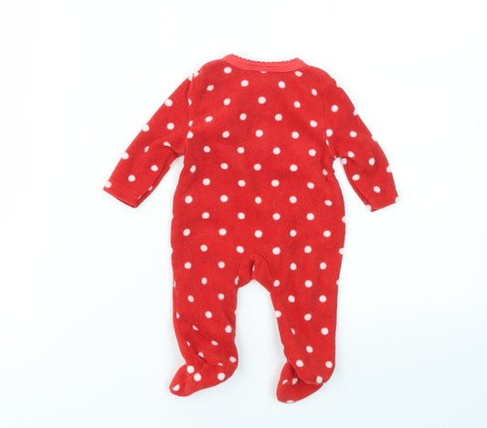 SO CUTE Boys Red Geometric Cami Bodysuit Size 3-6 Months