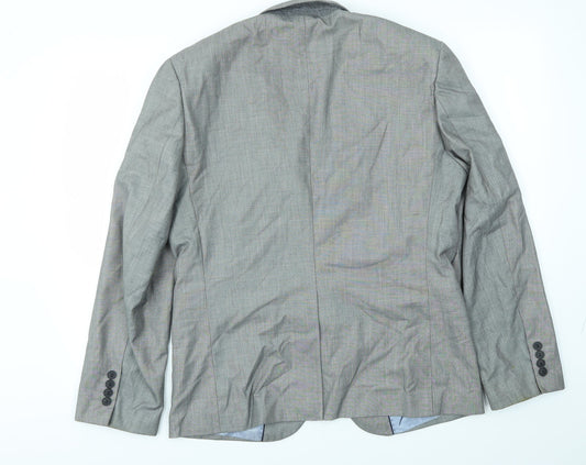 Cedar Wood State Mens Grey Jacket Blazer Size 42