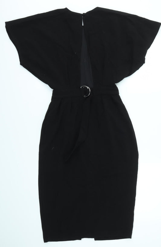 ASOS Womens Black Fit & Flare Size 4
