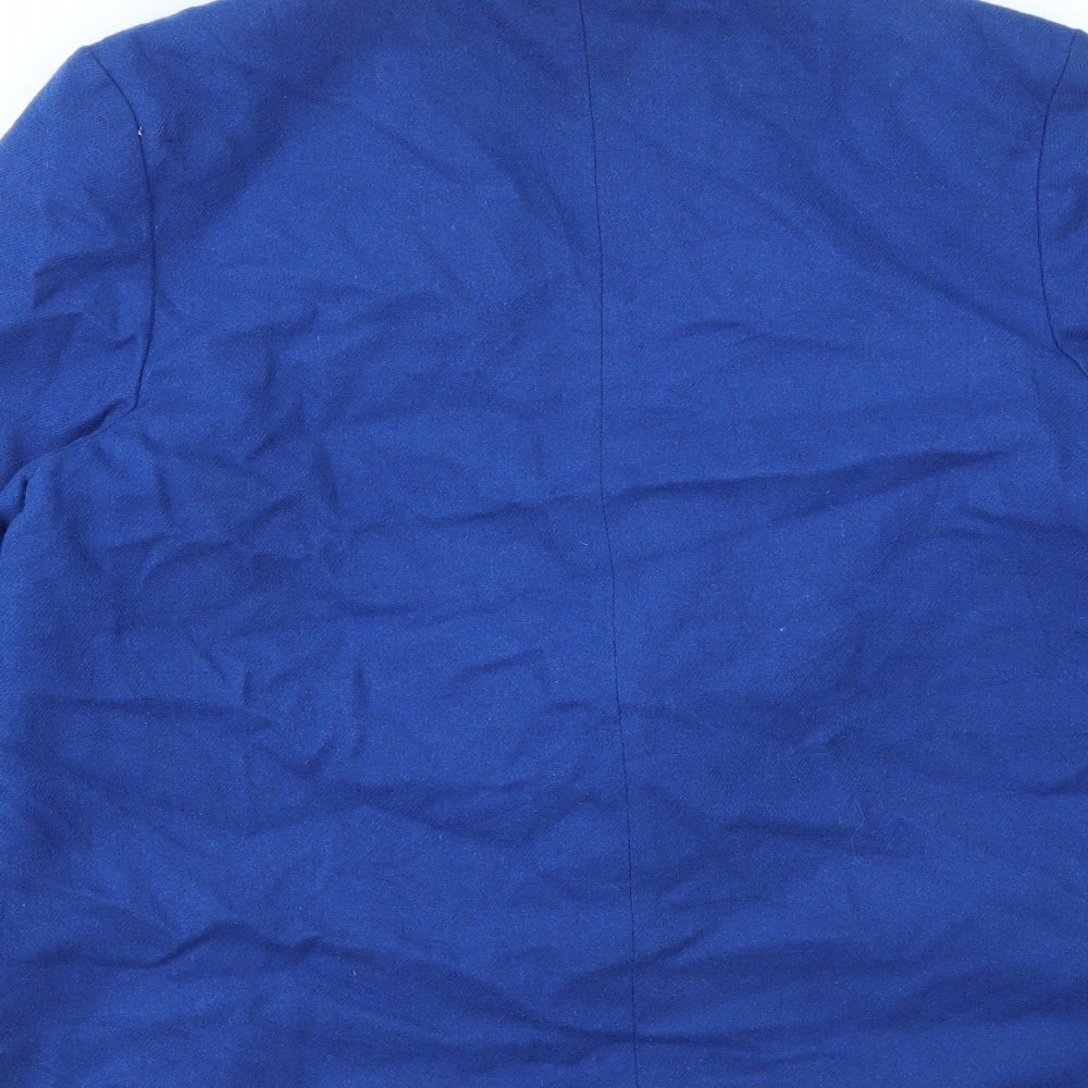 Brand and care label for Littlewoods women’s blue jacket blazer, size UK 16