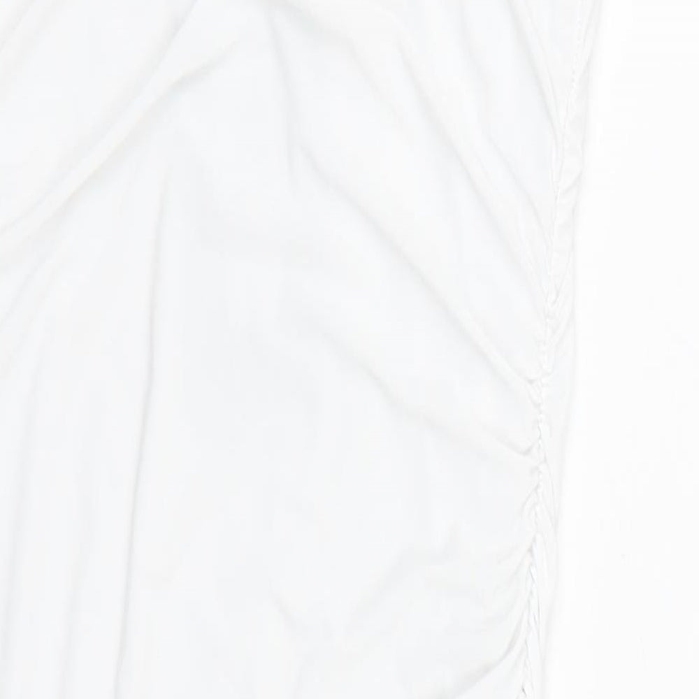 PRETTYLITTLETHING Womens White Tank Dress Size 8