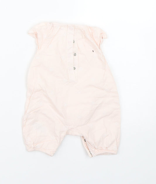 M&S Baby Pink Coverall One-Piece Size 0-3 Months