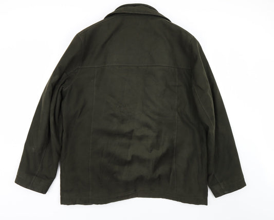 Mens UK Size S Jupiter Green Overcoat