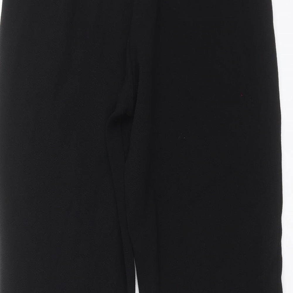 Womens UK Size 8 PRETTYLITTLETHING Regular Fit Black Trousers