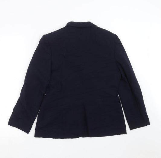 Womens UK Size 12 Preworn Regular Blue Suit Jacket