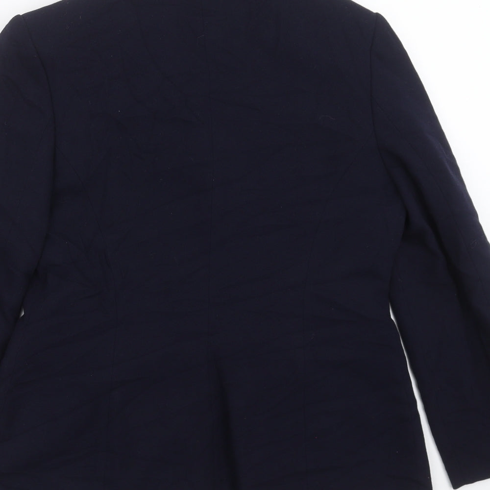 Womens UK Size 12 Preworn Regular Blue Suit Jacket