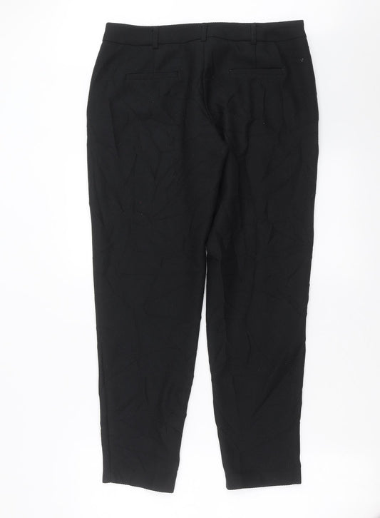 Womens UK Size 12 Dorothy Perkins Regular Fit Black Trousers