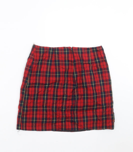 New Look Girls Red Plaid Mini Set Size 8 Years