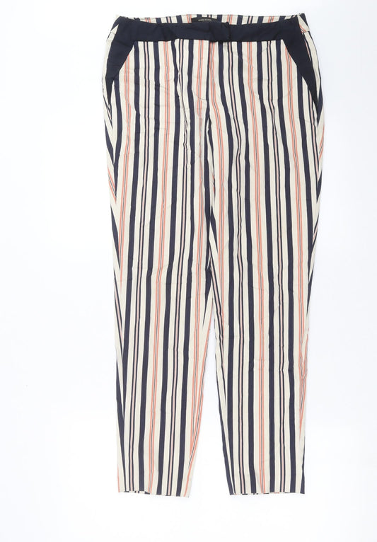 Womens UK Size 8 River Island Regular Fit Beige Trousers