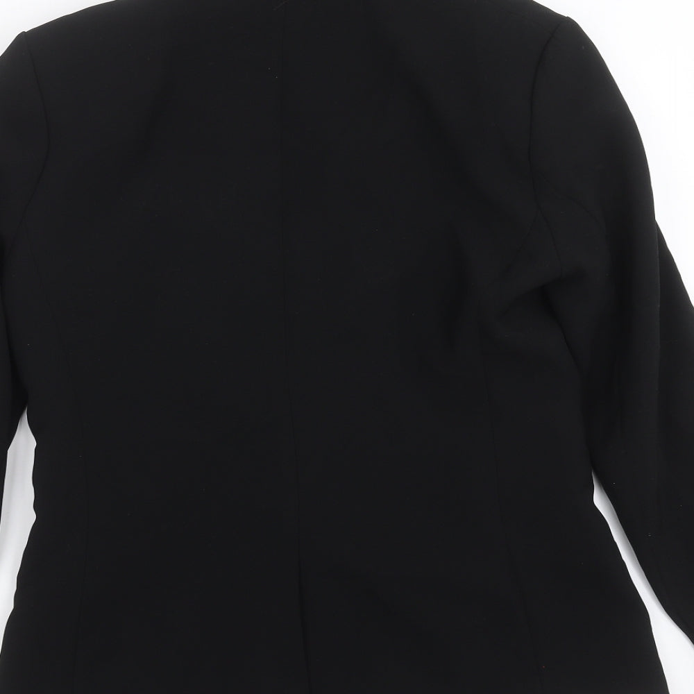 H&M Womens Black Jacket Suit Jacket Size 10