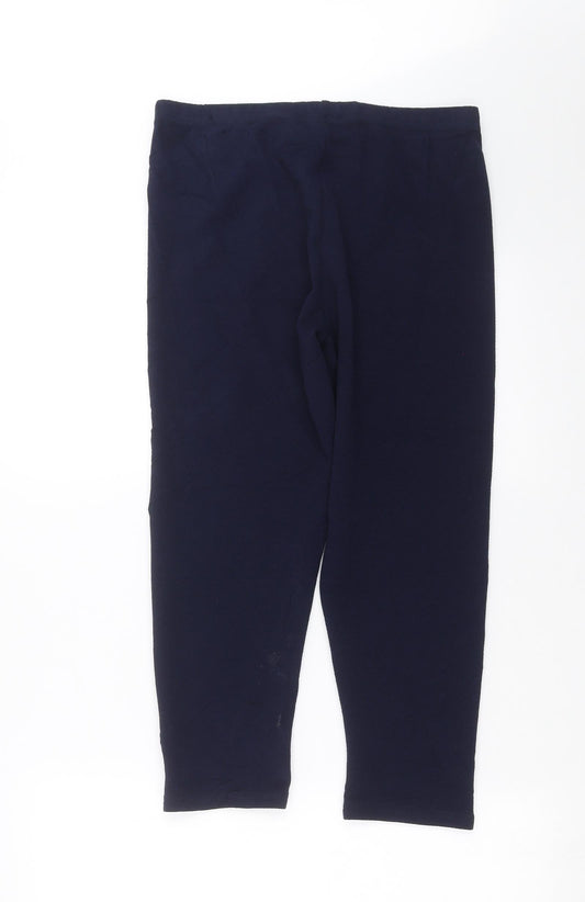 Originals Womens Blue Cropped Leggings Size M L22 in