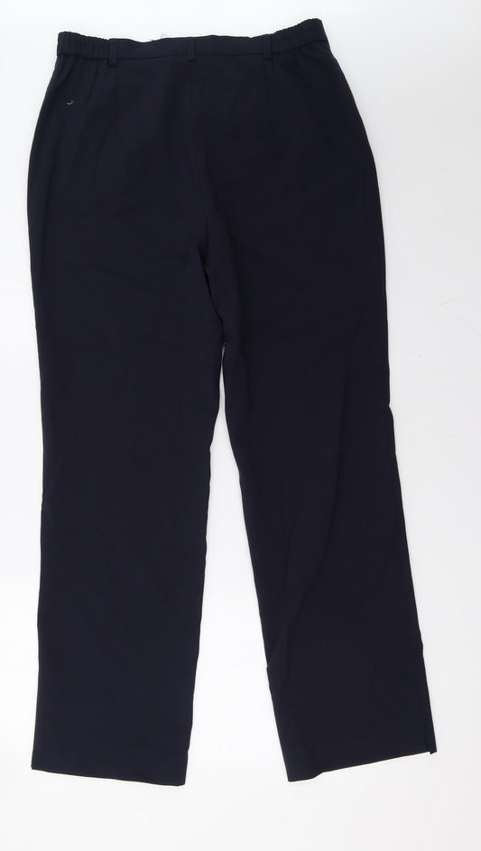 atelier garduer Womens Blue Trousers Size 16 L34 in