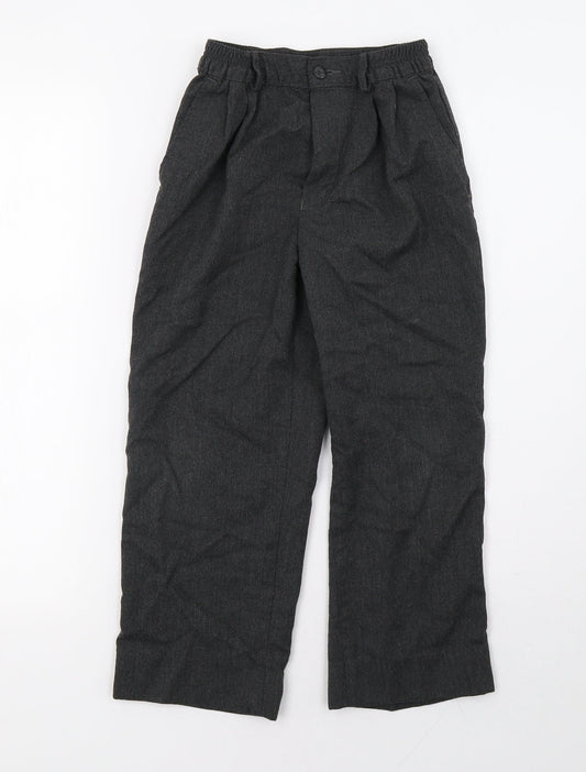 Marks and Spencer Boys Grey Trousers Size 9 Months - school wear