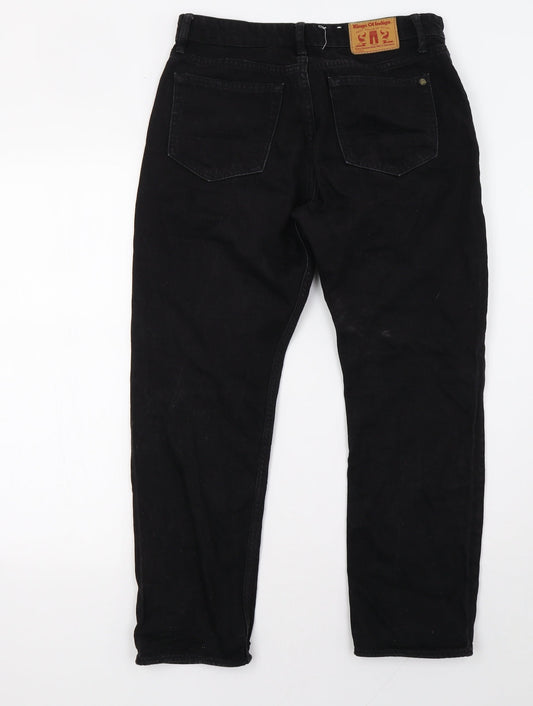 Indigo Womens Black Denim Straight Jeans Size 30 L27 in