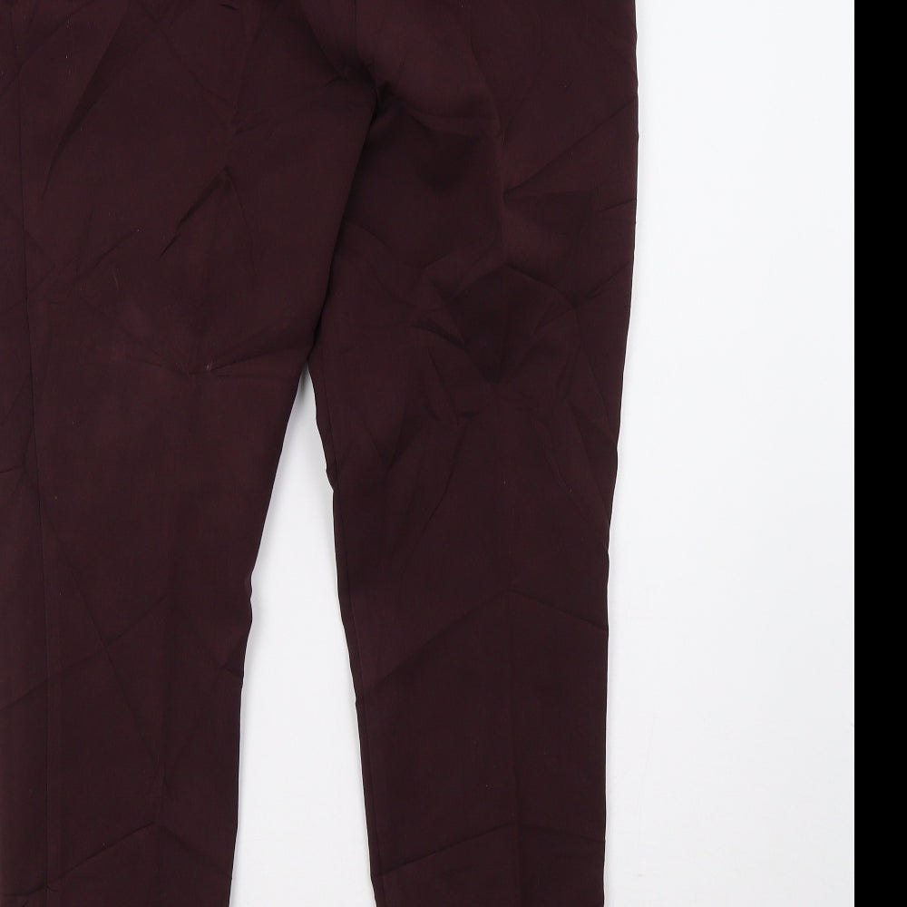 Womens UK Size 10 NEXT Regular Fit Purple Trousers