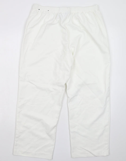 Alfred Dunner Womens White Trousers Size 16 L25 in