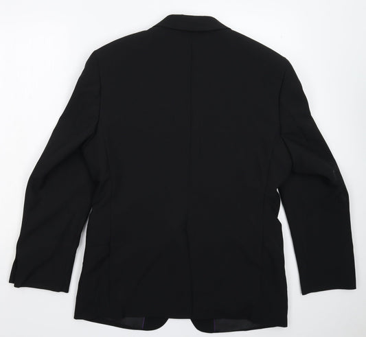 George Mens Black Jacket Suit Jacket Size 38