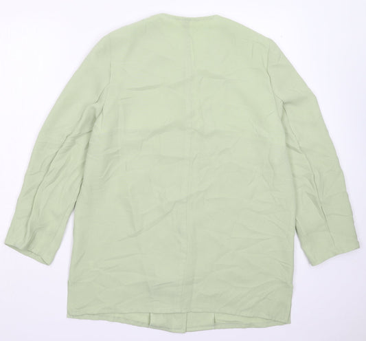 Compliments Womens Green Jacket Blazer Size 14
