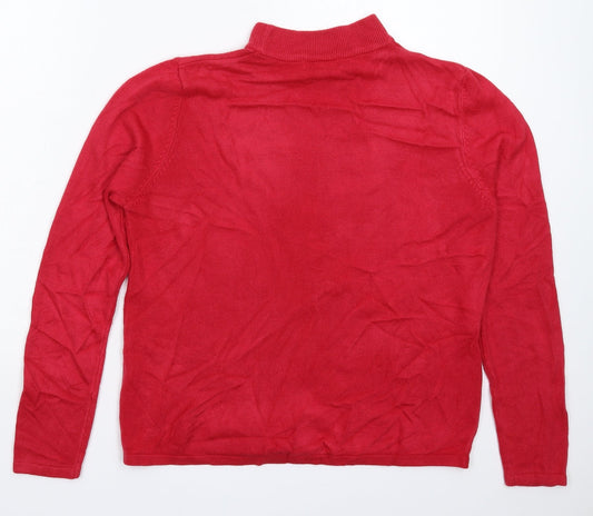 Sarah Hamilton Womens Pink Knit Pullover Jumper Size L