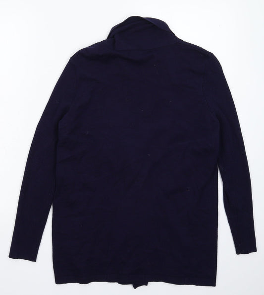 Womens UK Size S BM Blue Cardigan Jumper