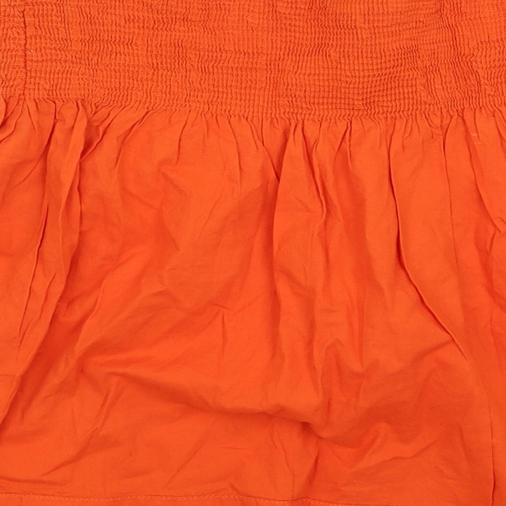 Promod Womens Orange Basic T-Shirt Size M
