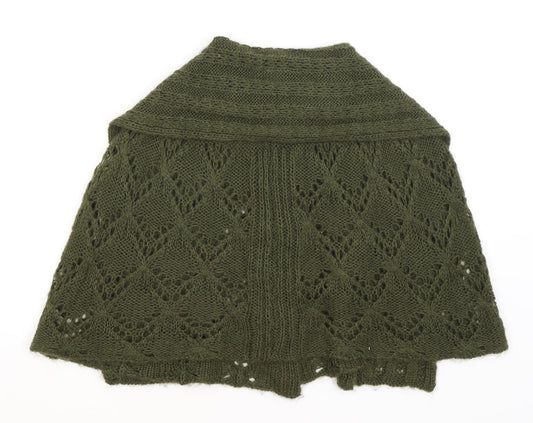 F&F Girls Green Shrug Jumper Size 7-8 Years