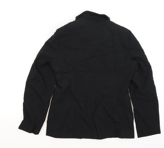 Womens UK Size 12 OPUS Black Full Zip Jumper