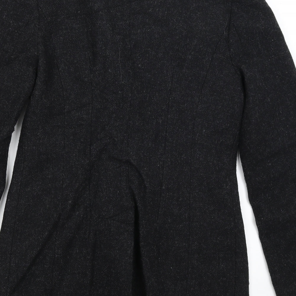 Brand and care label for Monsoon women’s grey jacket blazer, size UK 10