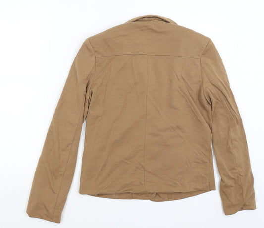 Boohoo Womens Brown Jacket Blazer Size 12