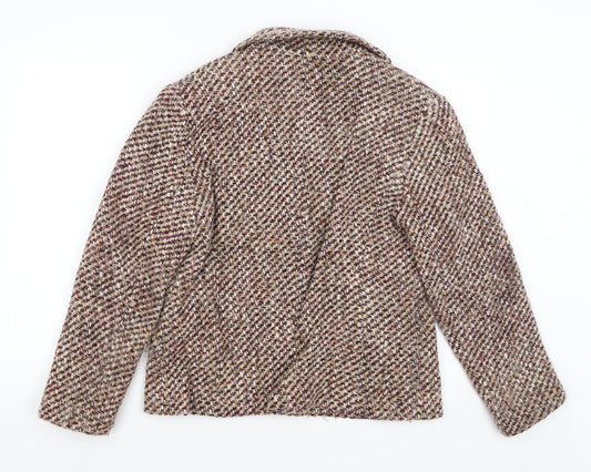 Back view of Gerry Weber women’s brown jacket blazer, size UK 16