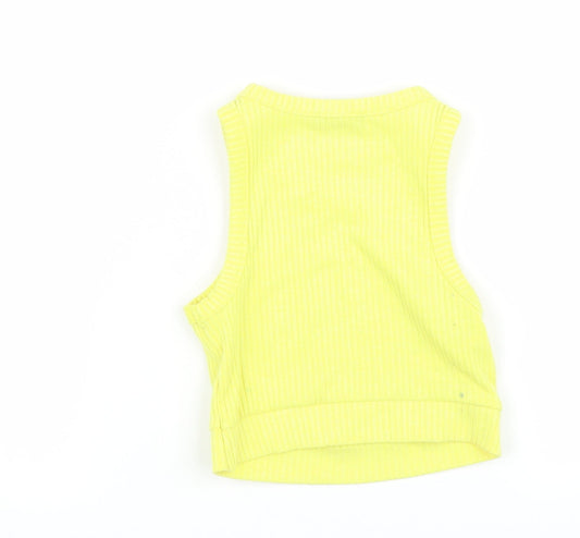 River Island Girls Yellow Basic Tank Size 3-4 Years
