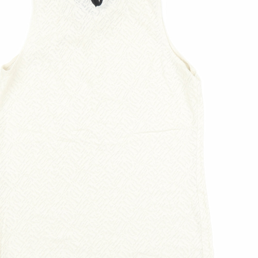 Womens UK Size 8 NEXT White Basic Tank