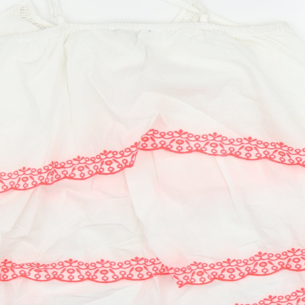 Atmosphere Womens White Basic Tank Size 6