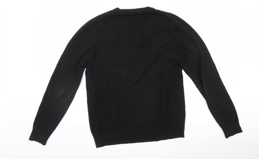 Cedar Wood State Mens Black Pullover Jumper Size S