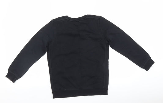 Marks and Spencer Boys Black Pullover Sweatshirt Size 9-10 Years
