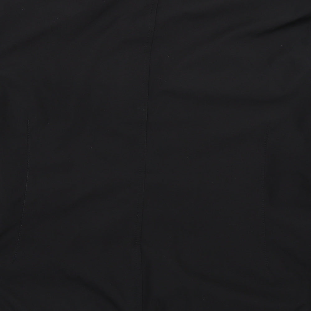 Brand and care label for Principles women’s black overcoat coat, size UK 14