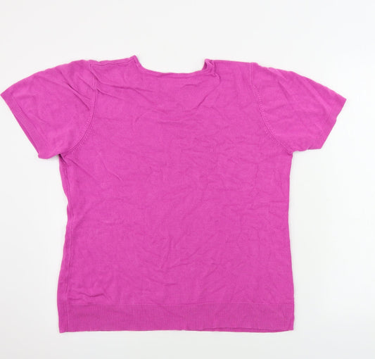 BHS Womens Pink Pullover Jumper Size 18