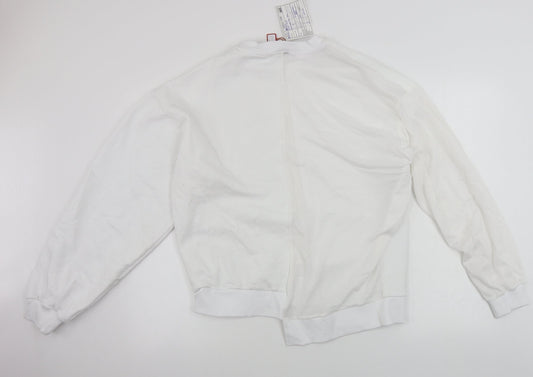 Womens UK Size M ASOS White Pullover Jumper