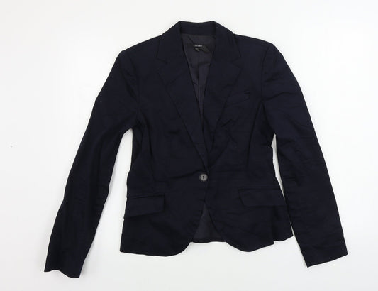 Additional front view of Zara women’s blue jacket blazer, size M