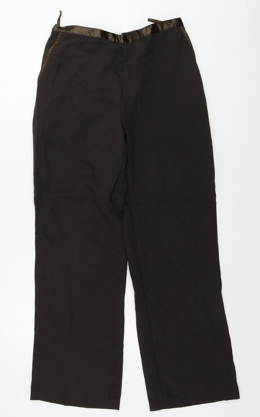 Womens UK Size 12 Damart Regular Fit Brown Trousers