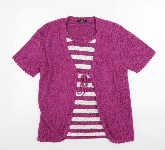 Womens UK Size M bm collection Pink Pullover Jumper