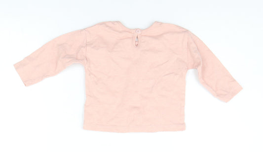 George Baby Beige Basic T-Shirt Size 3-6 Months