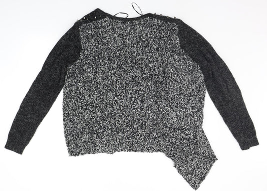 Klass Womens Grey Cardigan Jumper Size XL